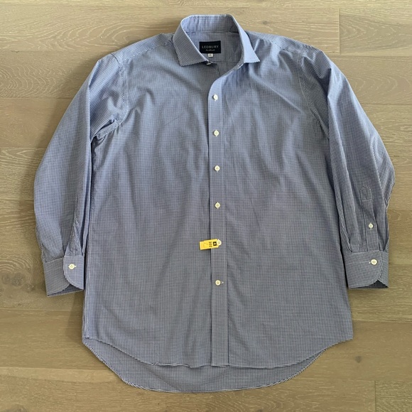 Ledbury Men’s Gingham Dress Shirt - Picture 2 of 5